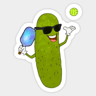 Pickle Ball Man Sticker